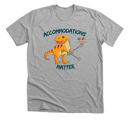 Accommodations Matter, a Athletic Heather Premium Unisex Tee