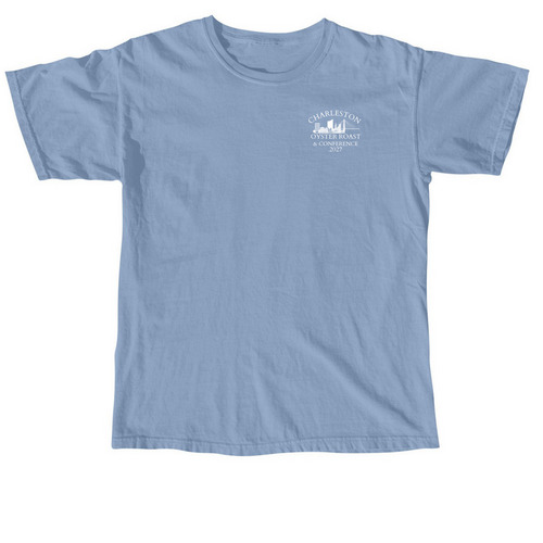 Shuck Around & Find Out...Again, a Washed Denim Comfort Colors Unisex Tee