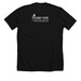 Wear Your Stripes Dark T's, a Solid Black Blend Premium Unisex Tee (back-view)