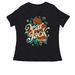 Dear Jack x Gut42, a Black Women's Relaxed V-Neck Tee