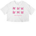 Tomato Cats Tee&nbsp;, a White Women?s Cropped Cotton Tee