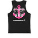 She Captain Clothing TM, a Black Premium Cotton Tank (back-view)
