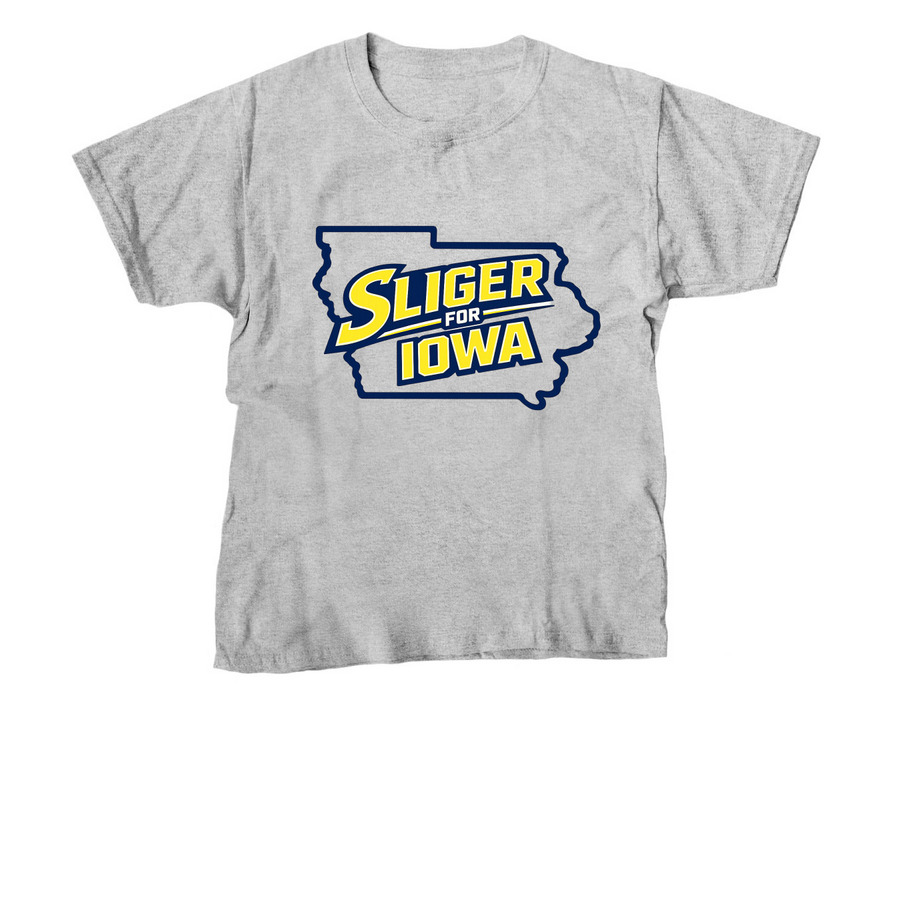 Sliger for Iowa Merchandise, a Sport Grey Youth Unisex Tee