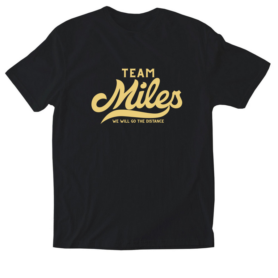 Team Miles Shirts - Saints/LSU, a Black Softstyle Cotton Tee