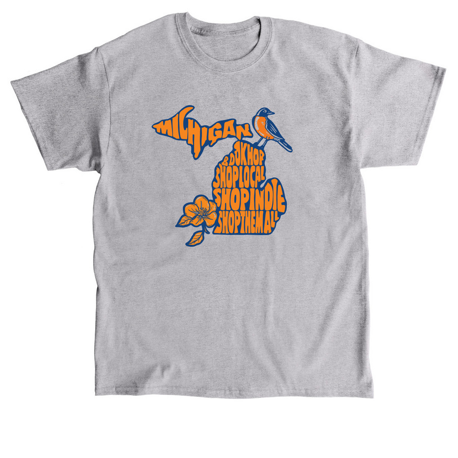 MI Book Hop, a Sport Grey Classic Unisex Tee