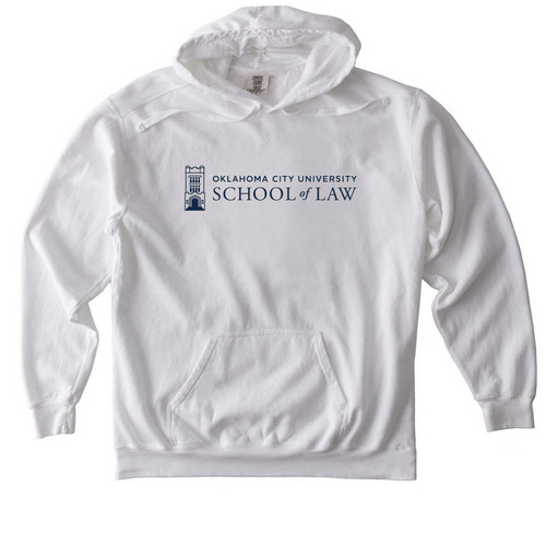 School of Law Hoodie, a White Comfort Colors Pullover Hoodie