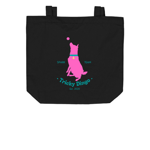 Tricky Bag, a Black Organic Cotton Tote Bag