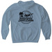 Lemoore aviation F18, a Stone Blue Gildan Softstyle Pullover Hoodie (back-view)