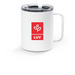Travel with LUV, a White Stainless Steel Travel Mug