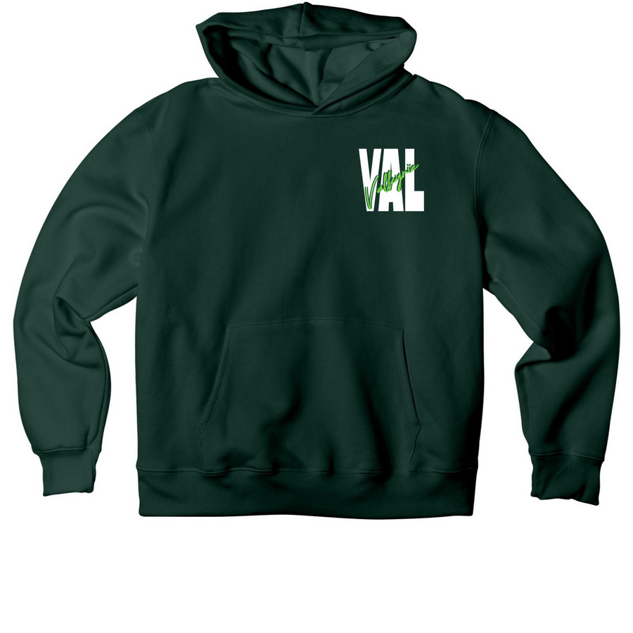 THRIVE FOR GREATNESS - GREEN, a Forest Premium Heavyweight Pullover Hoodie