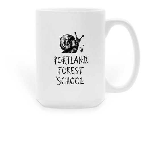Portland Forest School 24-25, a White Large Coffee Mug