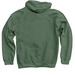 Love Your Farmer, Love Your Food, a Military Green Pullover Hoodie (back-view)