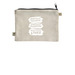 CSLDallas Logo & Motto (Pouch), a Natural 9"x7" Hemp Blend Pouch (back-view)