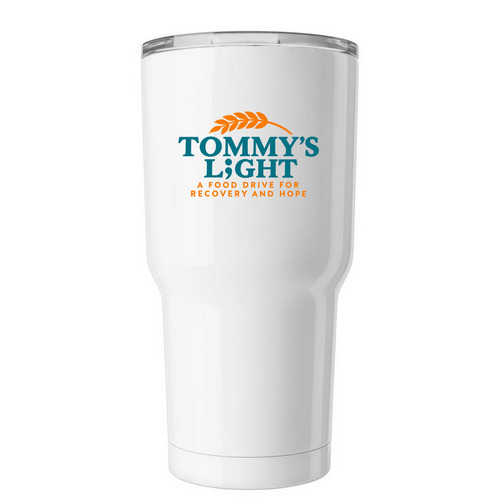 Tommy's Light Cup, a White Insulated Tumbler