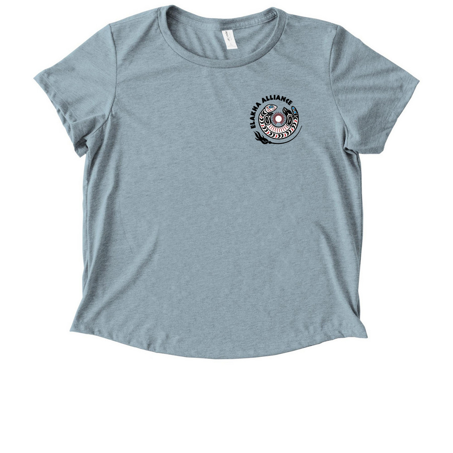 Elakha Alliance T-Shirts, a I Like You Blue Allmade Eco Triblend Women?s Scoop Neck Tee