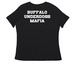 Buffalo Underdogs Mafia, a Black Women's Relaxed V-Neck Tee (back-view)