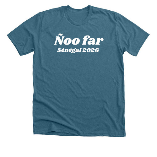 Vive Senegal 2026 (wh), a Heather Deep Teal Premium Unisex Tee