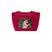 "The Weaving of Wisdom and Dance" UnicornTote, a Rich Red Insulated Lunch Tote