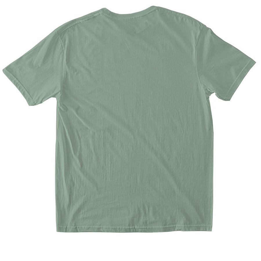 Megalopolis T-shirt, a Sage Softstyle Cotton Tee (back-view)