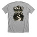 Premium Christian design the narrow trail., a Athletic Heather Premium Unisex Tee (back-view)