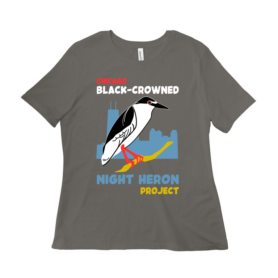 2026 Logo Shirts, a Asphalt Women?s Relaxed Cotton Tee