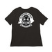 Women's Tees, a Black Women?s Relaxed Cotton Tee (back-view)