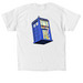 Tardis "It's bigger on the inside", a White Classic Unisex Tee (back-view)