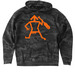 DOG HOUSE, a Black Camo Heavyweight Camo Pullover Hoodie