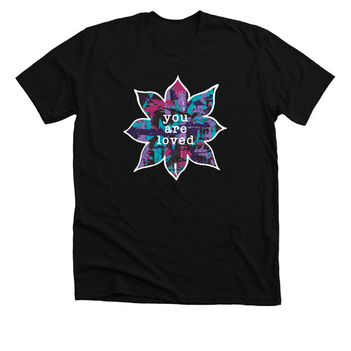 you are loved, a Solid Black Blend Premium Unisex Tee