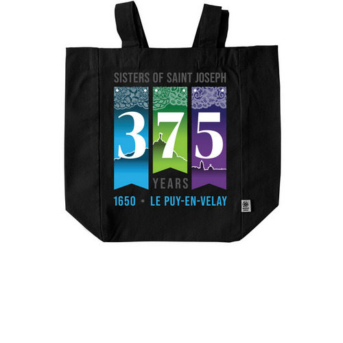 375th Anniversary Bags, a Black Recycled Cotton Tote Bag