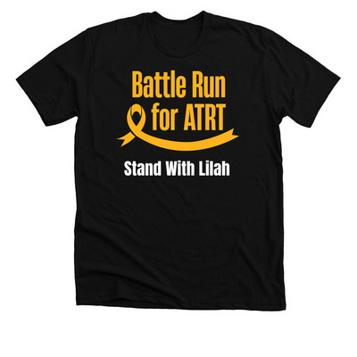 Battle run team stand with Lilah&nbsp;, a Solid Black Blend Premium Unisex Tee
