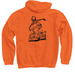 Kurbmaster Outline, a Orange Pullover Hoodie (back-view)