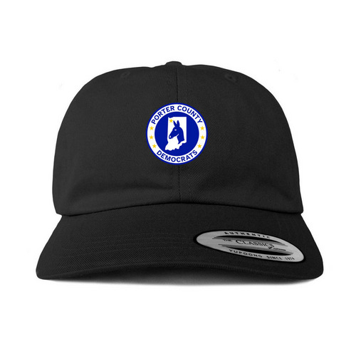 Porter County Democrats, a Black Printed Classic Baseball Cap