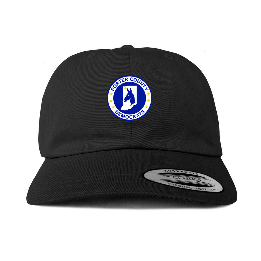 Porter County Democrats, a Black Printed Classic Baseball Cap