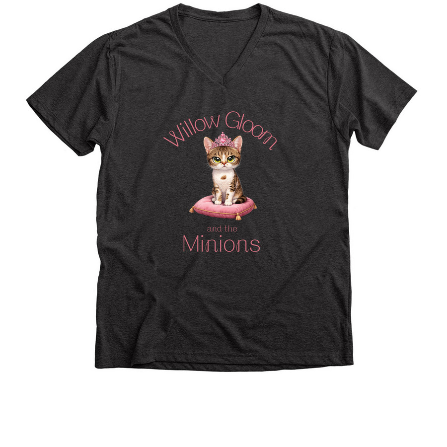 Princess Willow, a Dark Grey Heather Premium V-Neck Tee