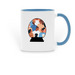 ABRIR Mugs&nbsp;, a Light Blue Two-Tone Ceramic Mug