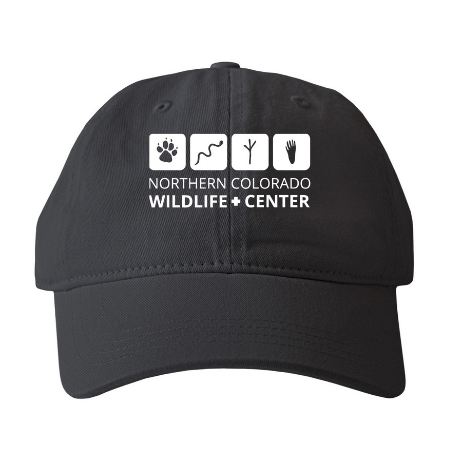 Classic Logo Baseball Caps, a Black Printed Pigment Dye Baseball Cap