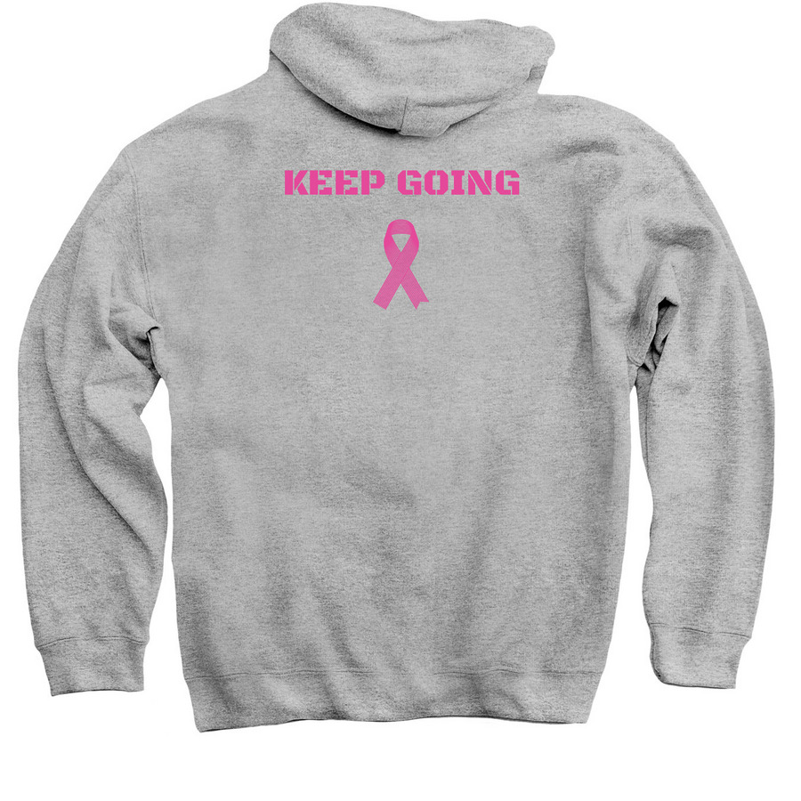 3 Day Walk Fundraiser, a Sport Grey Pullover Hoodie (back-view)