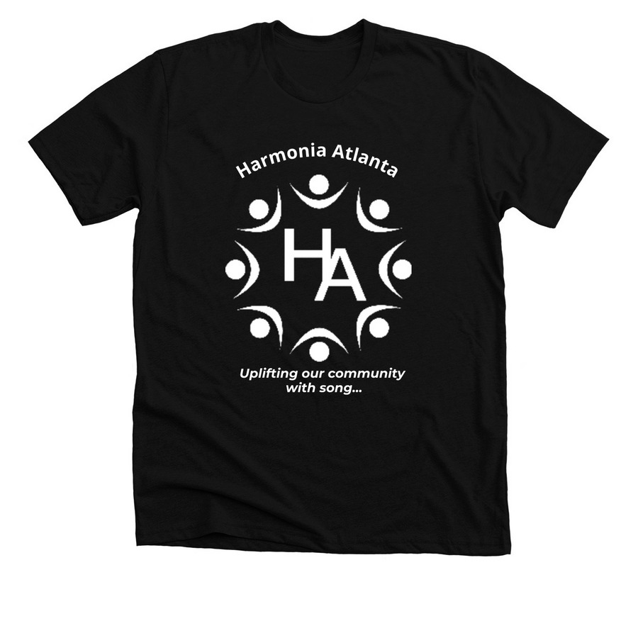 T-Shirts for Harmonia Atlanta, a Solid Black Blend Premium Unisex Tee