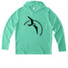 Protect Papah?naumoku?kea - ?Iwa athletic, a Bright Seafoam UV Performance Long Sleeve Hoodie