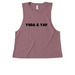 Yoga & Yap, a Vintage Rose Allmade Eco Triblend Women?s Muscle Tank