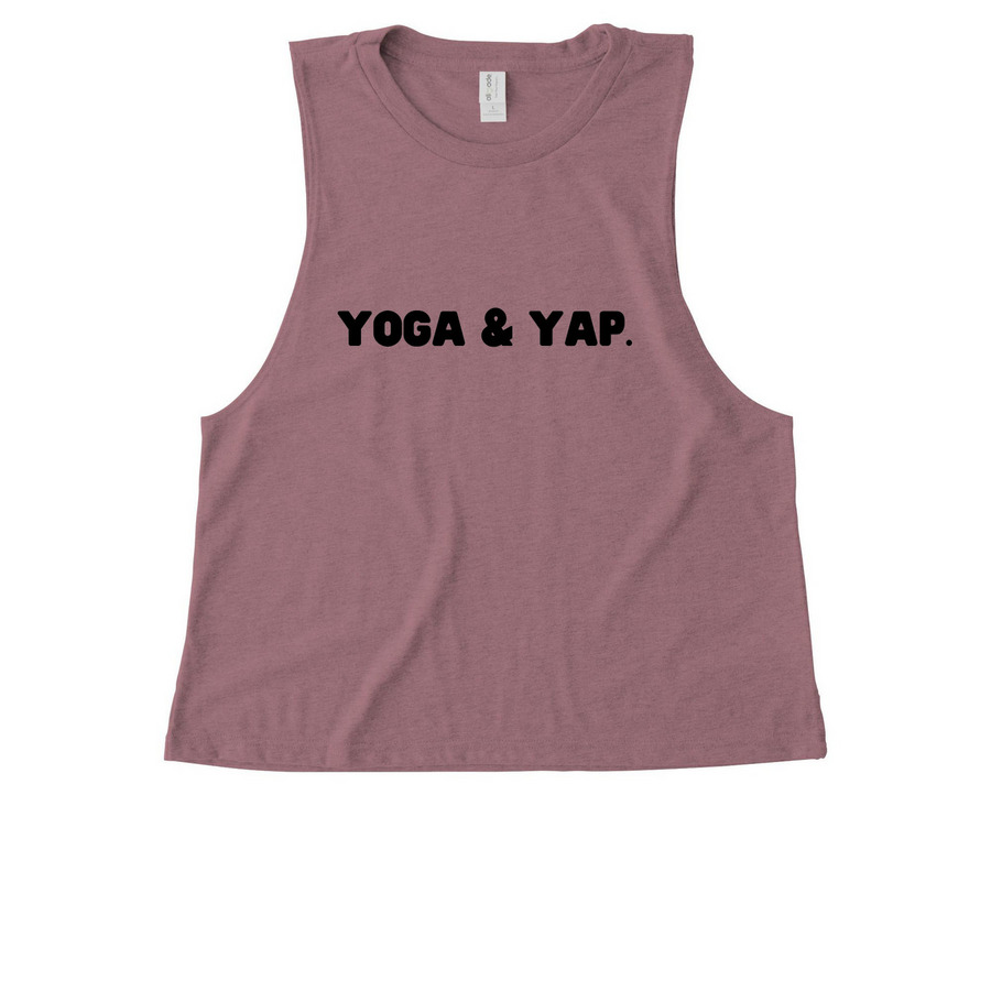 Yoga & Yap, a Vintage Rose Allmade Eco Triblend Women?s Muscle Tank