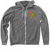Qinarmiu Salmonberry&nbsp;, a Deep Heather Zip Up Hoodie