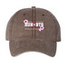 Logo hats, a Brown Printed Pigment Dye Baseball Cap