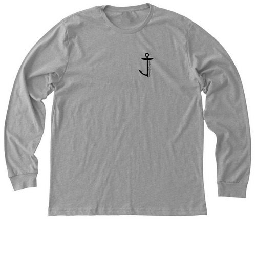 Jibsea Anchor Collection, a Athletic Heather Premium Long Sleeve Tee