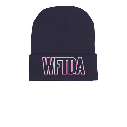 The gift that gives back: a warm WFTDA beanie, a Navy Cuffed Beanie