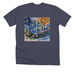Peace Looks Like This!&nbsp;, a Heather Midnight Navy Premium Unisex Tee