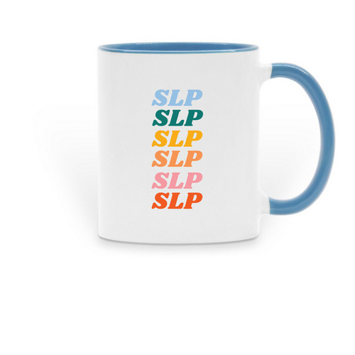 SLP Mug, a Light Blue Two-Tone Ceramic Mug