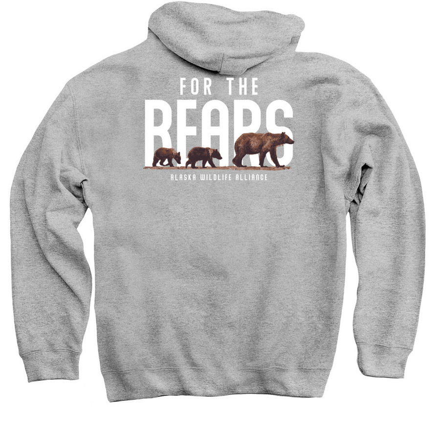 For the Bears Sweatshirts, a Sport Grey Pullover Hoodie (back-view)
