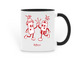 Firecracker Mugs, a Black Two-Tone Ceramic Mug
